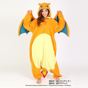 SAZAC(사자크) 포켓몬스터 리자몽 동물 잠옷 (일본직수입정품)
